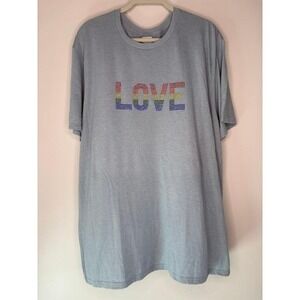 Tops | Afi Crash Love Gray Tee | Poshmark